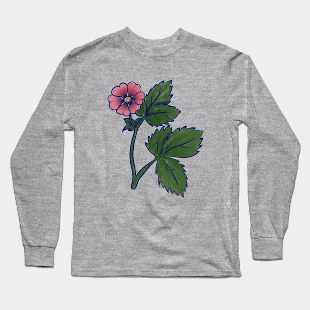 Pink Spring Flower Long Sleeve T-Shirt by bubbsnugg